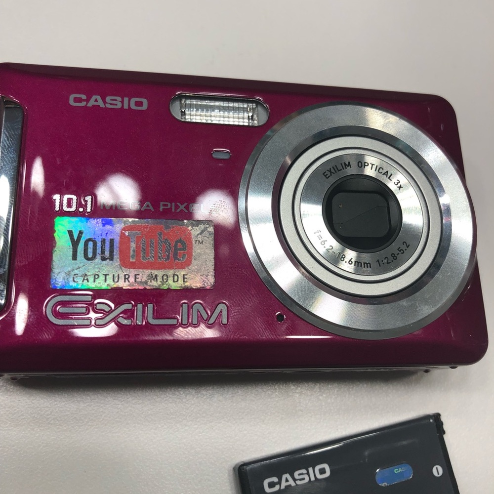 Hot pink professional Casio camera